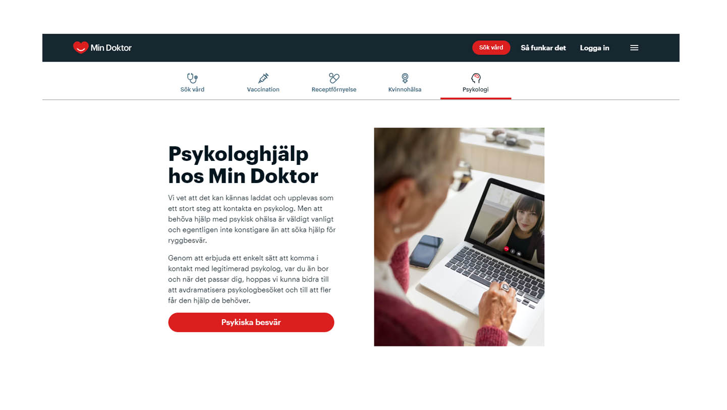 Skärmbild Min doktor